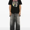 T-shirts>JUNYA WATANABE AC/DC Caped T-Shirt