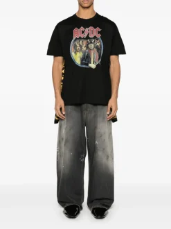 T-shirts>JUNYA WATANABE AC/DC Caped T-Shirt