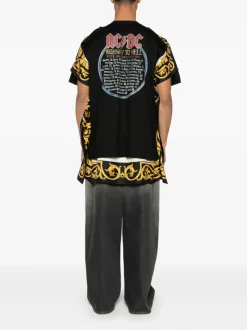 T-shirts>JUNYA WATANABE AC/DC Caped T-Shirt