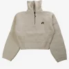 Knitwear>MALBON Anais Quarter Zip Knit Sweater