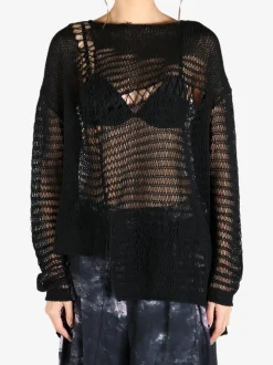 Tops>Y'S Asymmetric Long Sleeve Top
