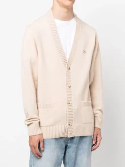 Knitwear>MAISON KITSUNE Baby Fox Patch Cosy Cardigan