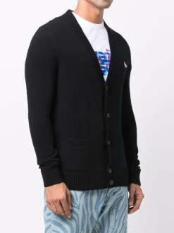 Knitwear>MAISON KITSUNE Baby Fox Patch Cosy Cardigan