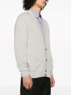 Knitwear>MAISON KITSUNE Baby Fox Patch Regular Cardigan