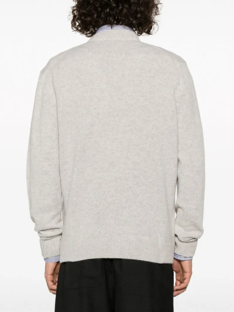 Knitwear>MAISON KITSUNE Baby Fox Patch Regular Cardigan