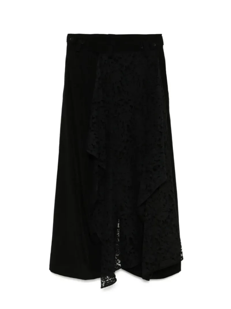 Pants>YOHJI YAMAMOTO Backside Draped D Pants