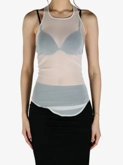 Tops>RICK OWENS LILIES Basic Tank Top