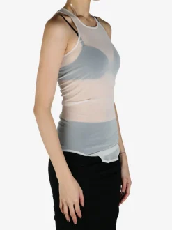 Tops>RICK OWENS LILIES Basic Tank Top