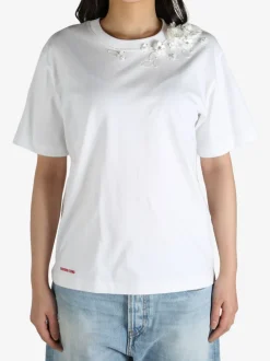 T-shirts>SHUSHU/TONG Beaded Floral T-shirt