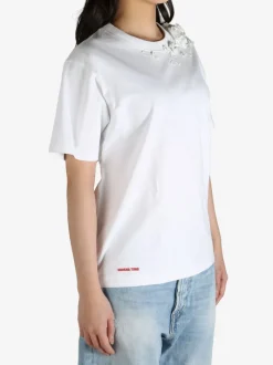 T-shirts>SHUSHU/TONG Beaded Floral T-shirt