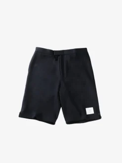 Shorts>THOM BROWNE Bermuda Shorts In Boiled Cotton Wool Herringbone