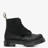 Boots>DR. MARTENS 1460 Bex Bump Toe Leather Boots