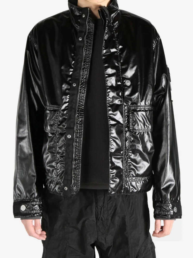 Jackets & Coats>STONE ISLAND Biker Jacket
