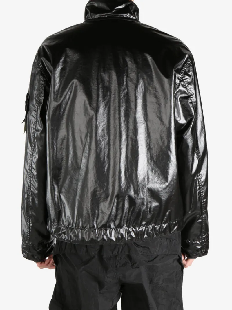 Jackets & Coats>STONE ISLAND Biker Jacket