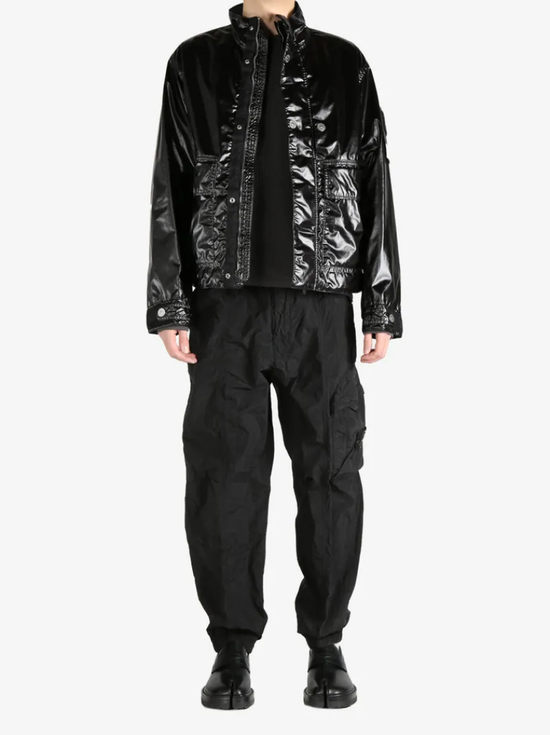 Jackets & Coats>STONE ISLAND Biker Jacket