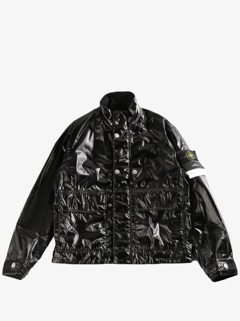 Jackets & Coats>STONE ISLAND Biker Jacket