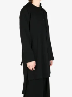 Shirts>YOHJI YAMAMOTO POUR HOMME Binder Henry Neck Tee