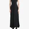 Dresses>YANGKEHAN Black Silk Slip Dress