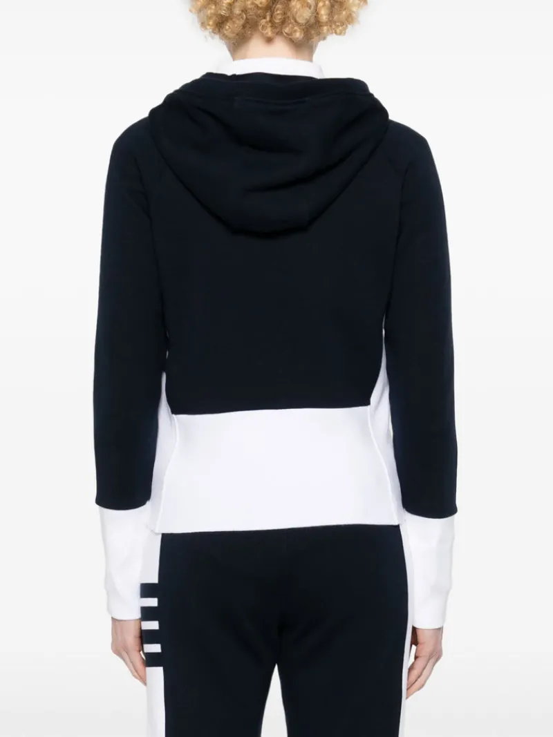 Sweats & Hoodies>THOM BROWNE Blouson Zip Up Hoodie