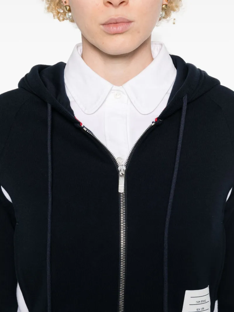 Sweats & Hoodies>THOM BROWNE Blouson Zip Up Hoodie