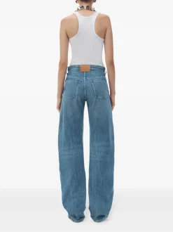 Jeans>ALEXANDER WANG Bonded Seams Low Rise Bowed Gusset Jean