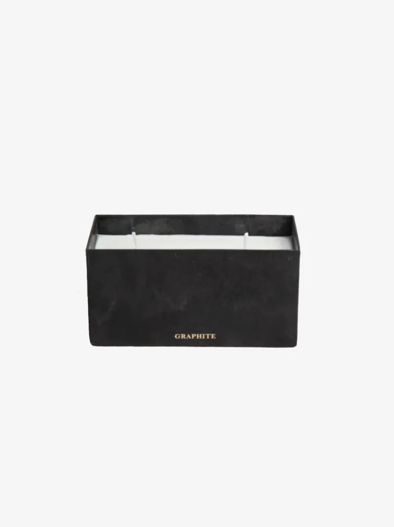 Candles & Scent>MAD ET LEN Bougie Black Block Horizontal Candle Graphite 500G