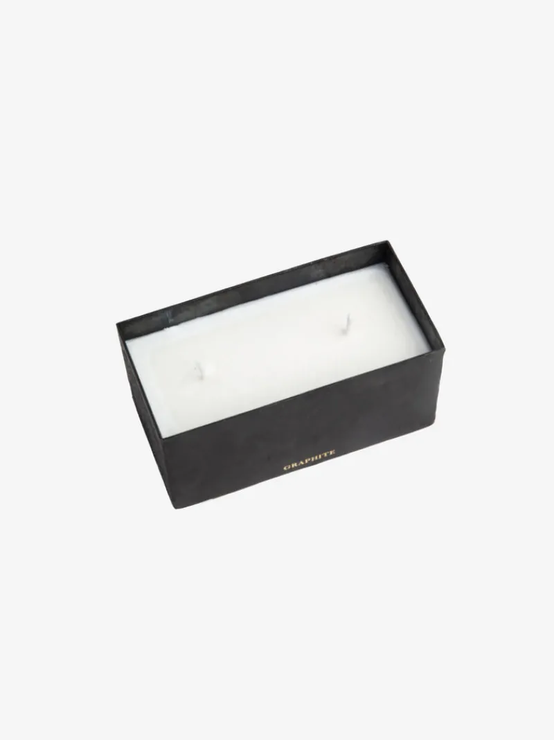 Candles & Scent>MAD ET LEN Bougie Black Block Horizontal Candle Graphite 500G