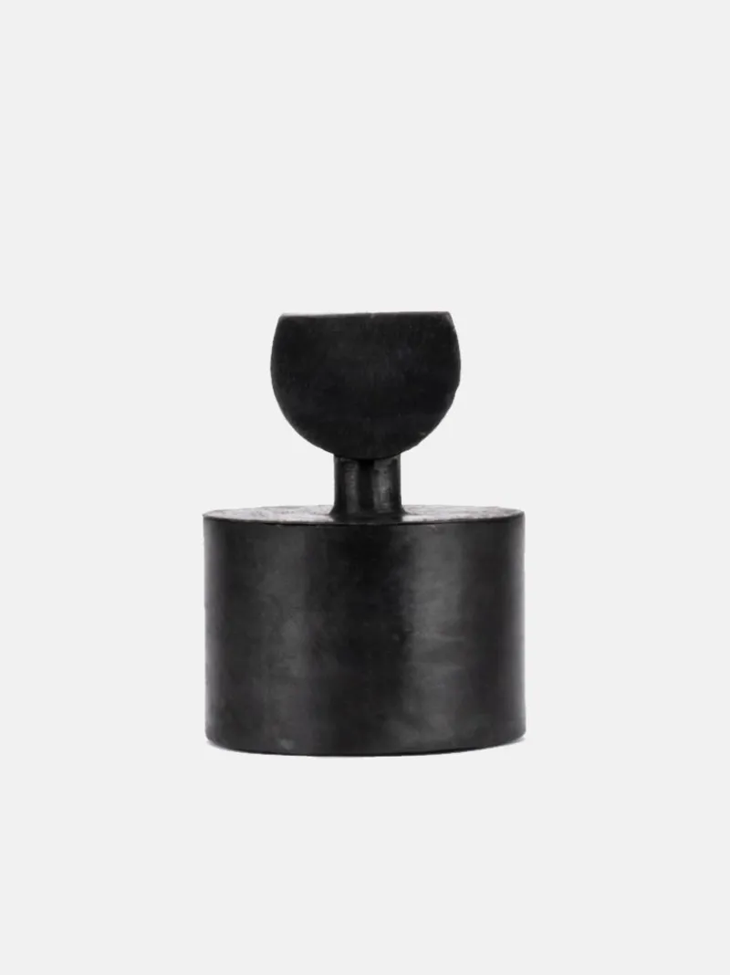 Candles & Scent>MAD ET LEN Bougie Totem Demi-Lune Petite Candle Darkwood