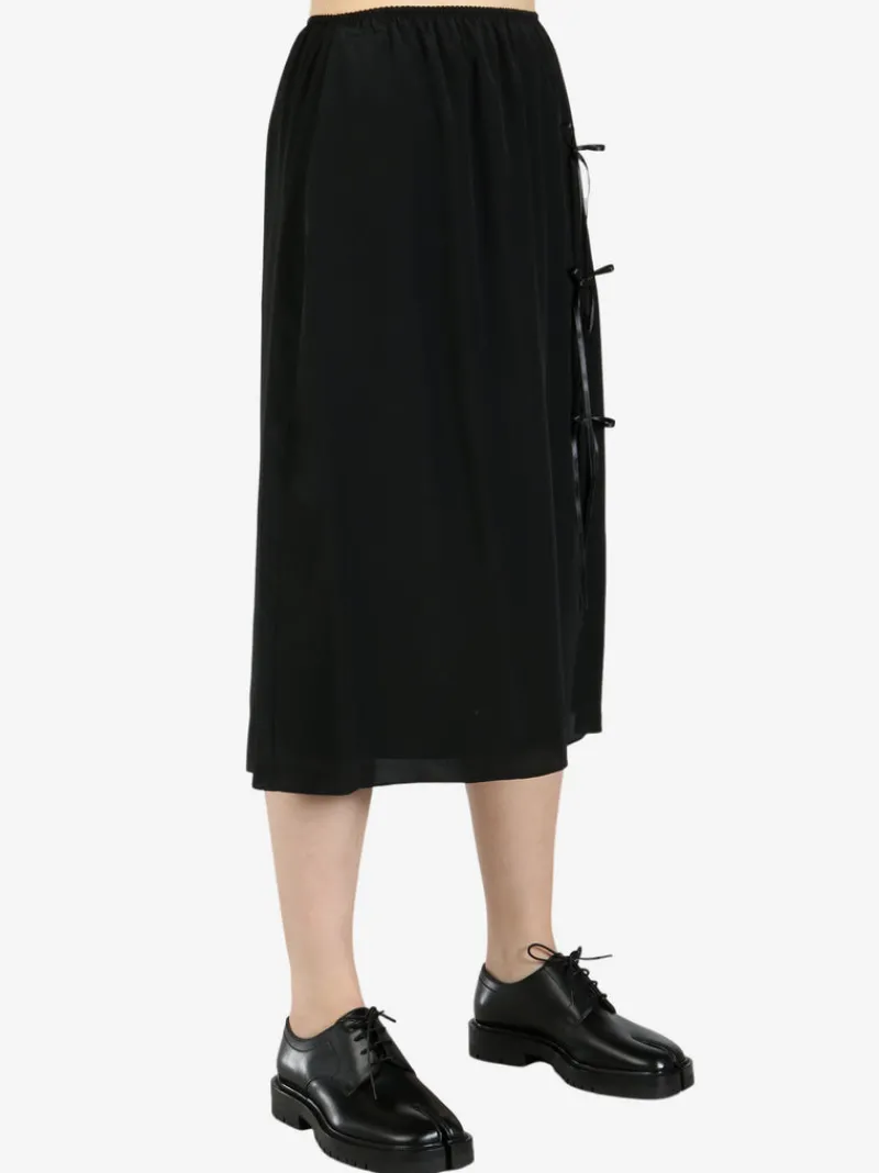 Skirts>SIMONE ROCHA Bow Slit Column Skirt