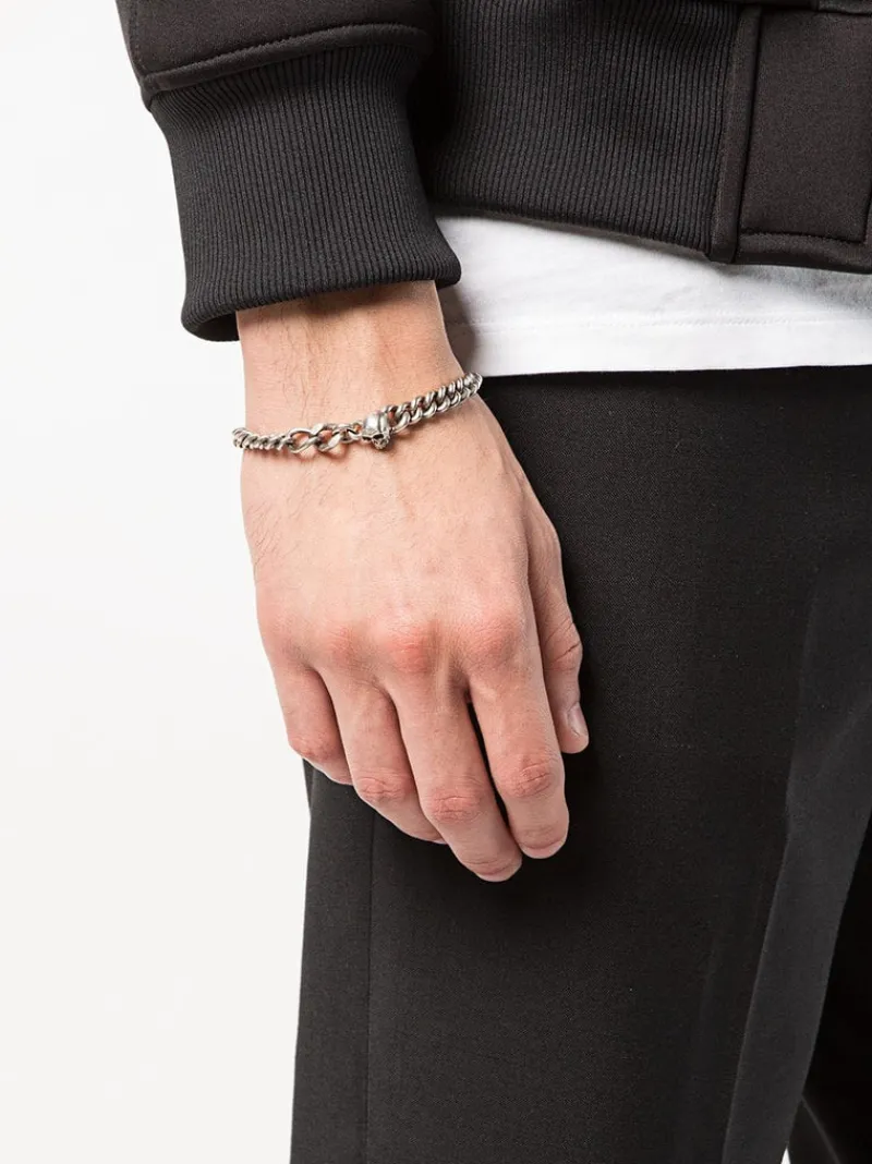 Jewelry | Jewelry>WERKSTATT MUNCHEN Bracelet Fine Skull M2601 TW