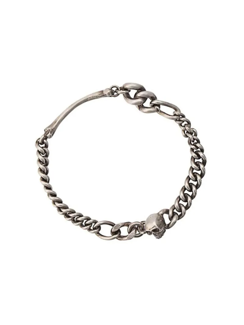 Jewelry | Jewelry>WERKSTATT MUNCHEN Bracelet Fine Skull M2601 TW