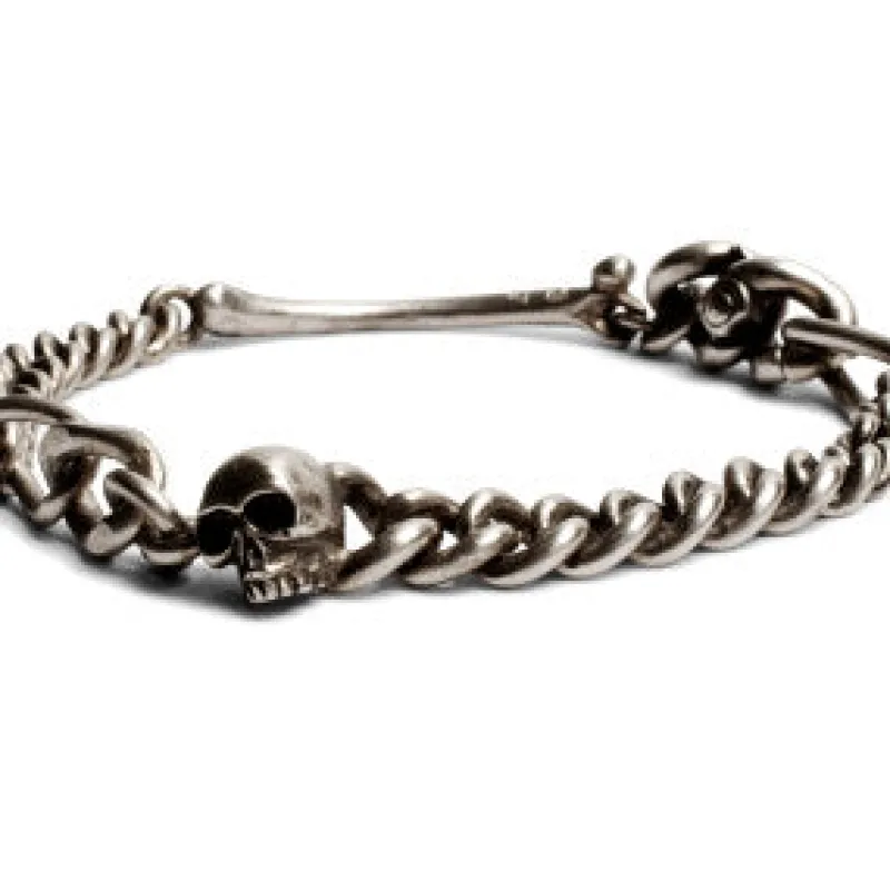 Jewelry | Jewelry>WERKSTATT MUNCHEN Bracelet Fine Skull M2601 TW