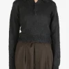 Knitwear>AURALEE Brushed Super Kid Mohair Knit Short Polo