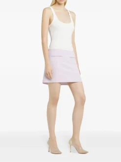 Tops>COURRÈGES Buckle 90'S Rib Tank Top