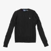 Knitwear>POLO RALPH LAUREN Cable Knit Cotton Crewneck Sweater