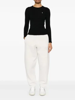 Knitwear>POLO RALPH LAUREN Cable Knit Cotton Crewneck Sweater