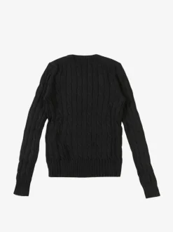 Knitwear>POLO RALPH LAUREN Cable Knit Cotton Crewneck Sweater