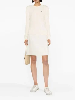 Knitwear>POLO RALPH LAUREN Cable-Knit Cotton Crewneck Sweater