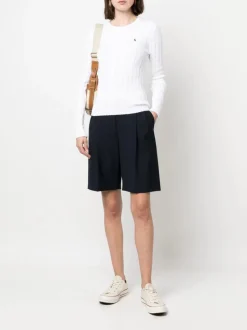 Knitwear>POLO RALPH LAUREN Cable-Knit Cotton Crewneck Sweater