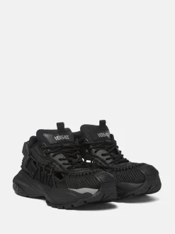Sneakers>VERSACE Calf Leather Low Top