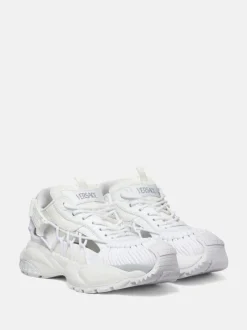 Sneakers>VERSACE Calf Leather Low Top