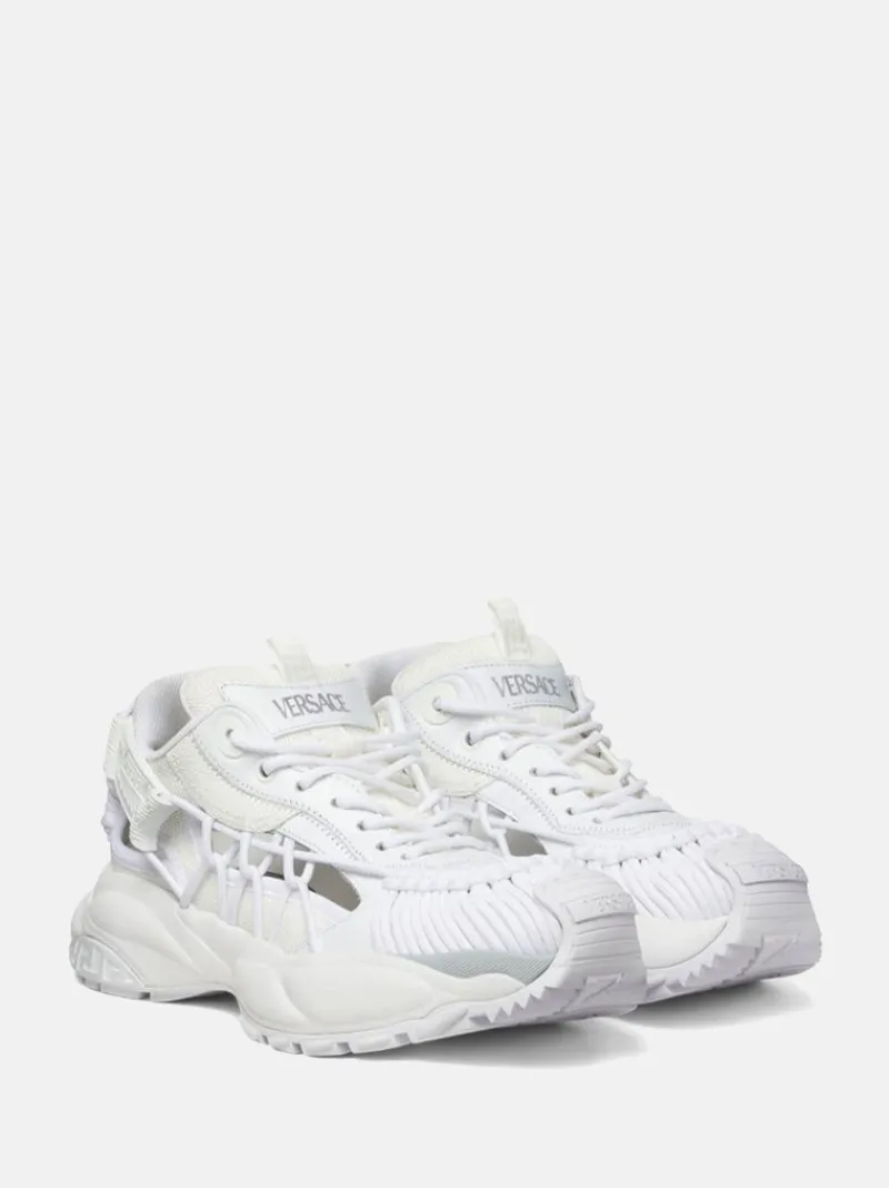 Sneakers>VERSACE Calf Leather Low Top