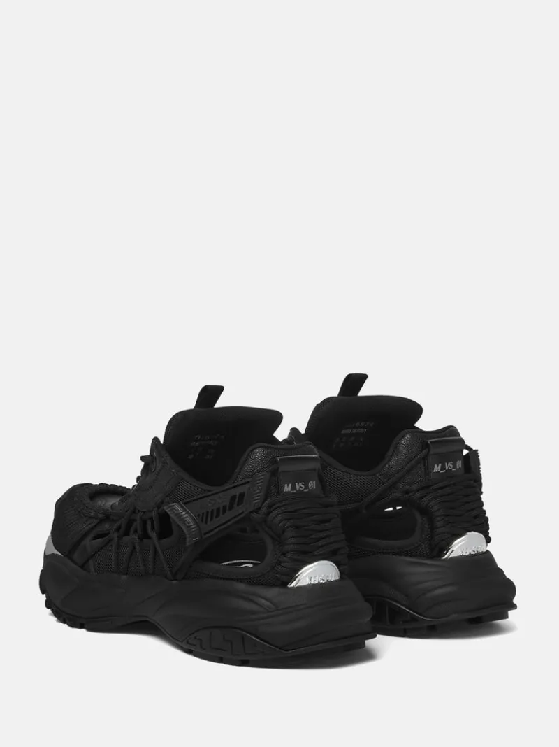 Sneakers>VERSACE Calf Leather Low Top