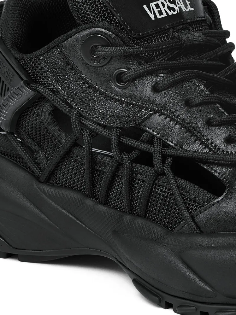 Sneakers>VERSACE Calf Leather Low Top