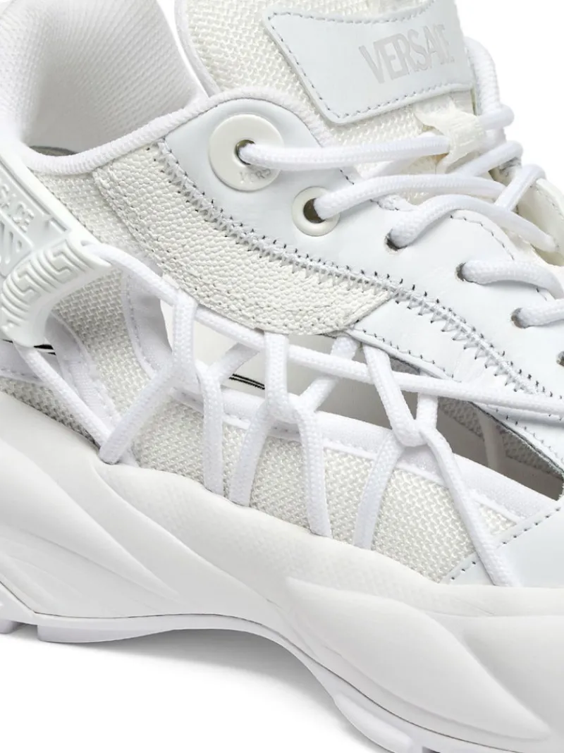 Sneakers>VERSACE Calf Leather Low Top