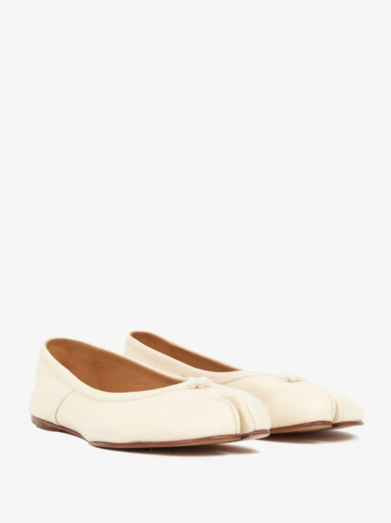 Flats>MAISON MARGIELA Calfskin Tabi Ballet Flats
