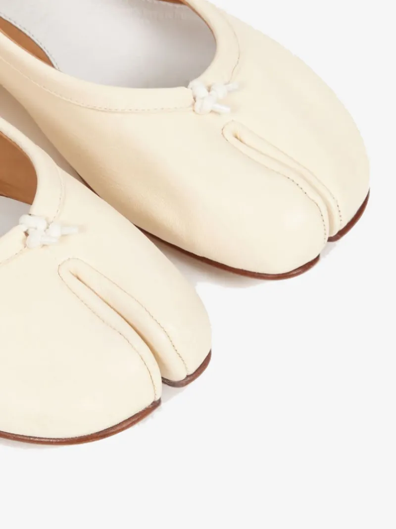 Flats>MAISON MARGIELA Calfskin Tabi Ballet Flats