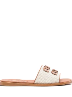 Sandals>MIU MIU Canvas Sandal