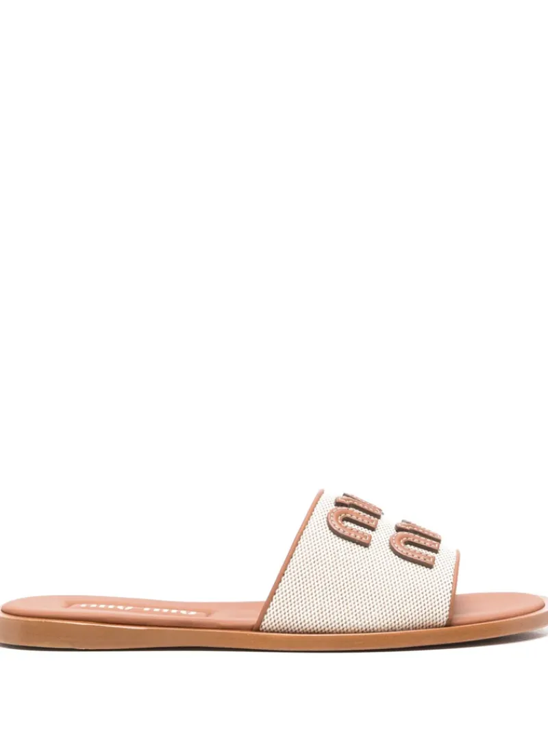Sandals>MIU MIU Canvas Sandal