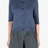 Knitwear>MARGARET HOWELL Cashmere Short Sleeve Cardigan
